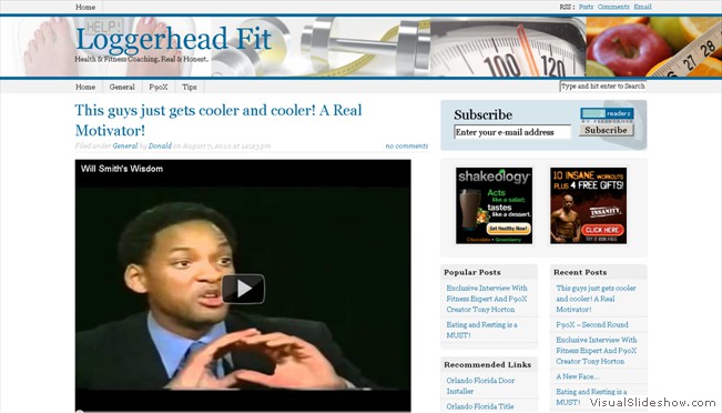 LoggerheadFit - Blog-Style Website Example LoggerheadFit - Blog-Style Website Example